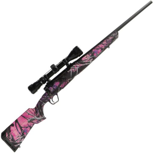 savage arms axis xp camo compact with weaver scope blackmuddy girl bolt action rifle 223 remington 1541433 1