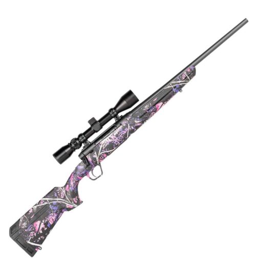 savage arms axis xp compact matte black muddy girl camo bolt action rifle 65 creedmoor 20in 1784181 1