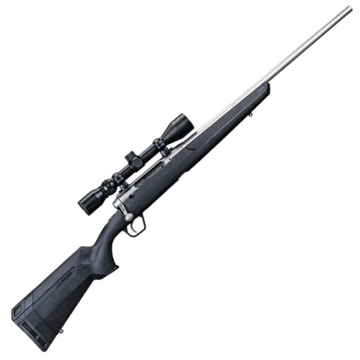 savage arms axis xp scoped stainlessblack bolt action rifle 65 creedmoor 1621572 1 1