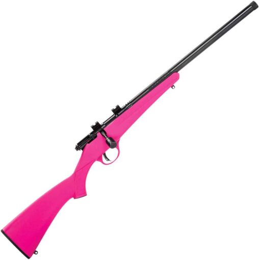 savage arms rascal fv sr youth bluedpink bolt action rifle 22 long rifle 1541456 1