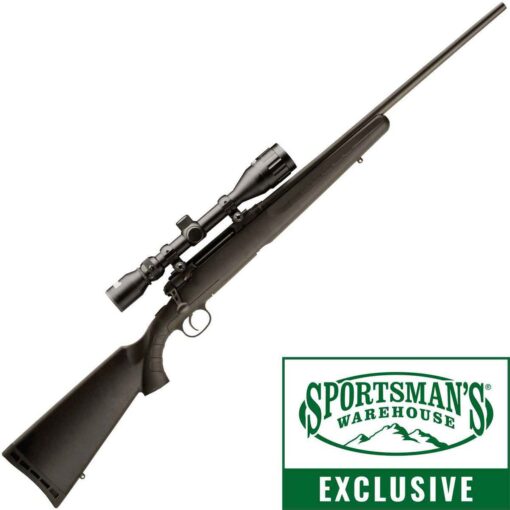 savage axis xp scope combo bushnell 4 12x40mm matte black bolt action rifle 243 winchester 22in 1638401 1